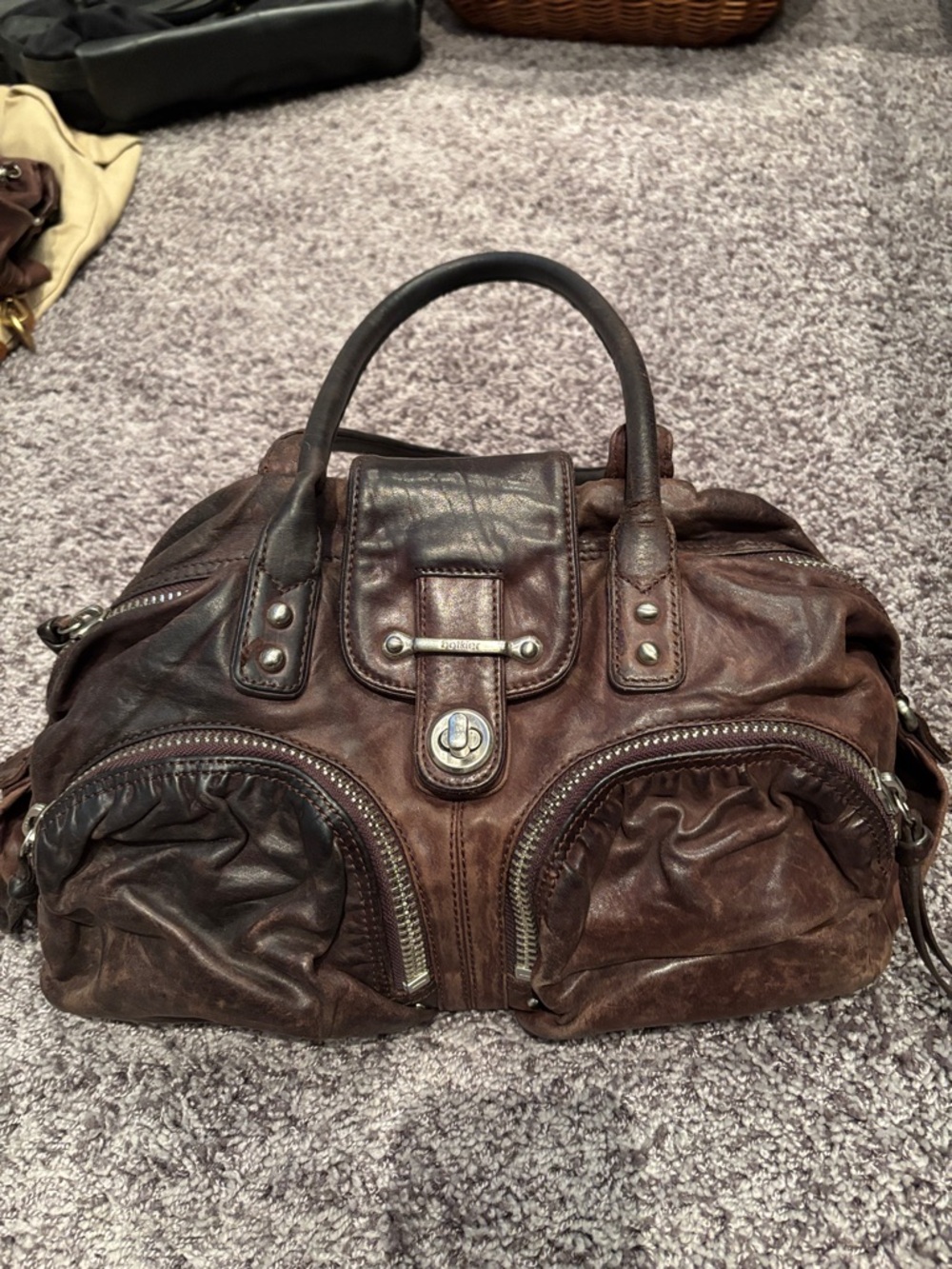 Botkier Brown Leather Satchel Bag
